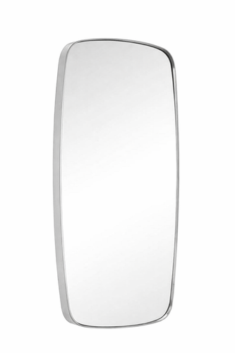 Spiegel met stalen frame zilver