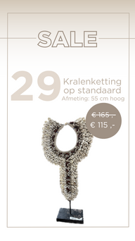 Kralenketting op standaard Kralenketting op standaard