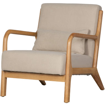 Fauteuil Mark - Geweven stof Natural Fauteuil Mark - Geweven stof Natural