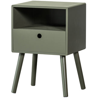 Ozzy nachtkastje - MDF Warm Groen Ozzy nachtkastje MDF warm groen - vooraanzicht