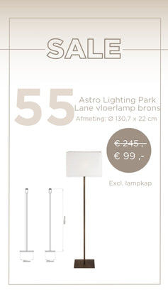 Vloerlamp Park Lane - brons- Astro