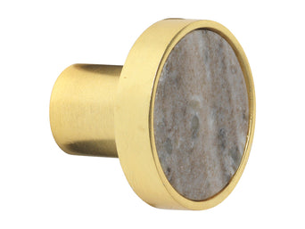 Wandhaak marble beige/gold Small - Cozy Living
