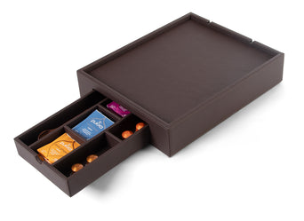 Welcome Tray met lade Bruin - Bentley Welcome Tray met lade Bruin - Bentley