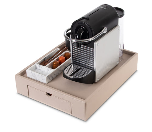 Welcome Tray met lade Beige - Bentley