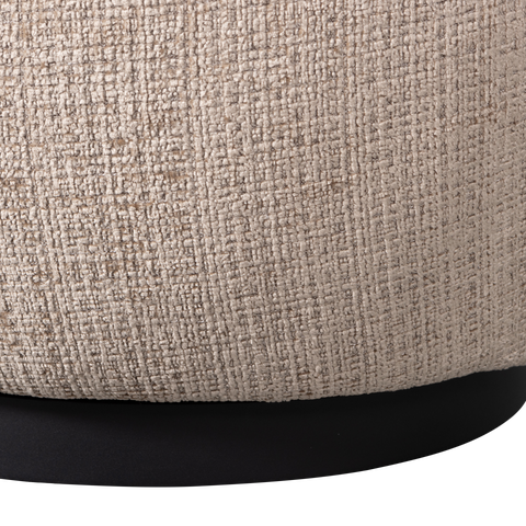 Woolly draaifauteuil Chenille Zand