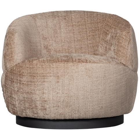 Woolly draaifauteuil Chenille Zand