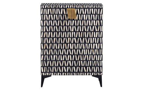 Menne opbergkast - Zwart wit