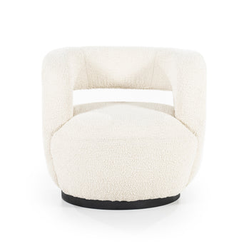 Sharon draaifauteuil - Bouclé Beige Sharon draaifauteuil - Bouclé Beige