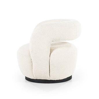 Sharon draaifauteuil - Bouclé Beige Sharon draaifauteuil - Bouclé Beige