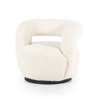 Sharon draaifauteuil - Bouclé Beige Sharon draaifauteuil - Bouclé Beige