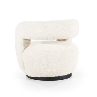 Sharon draaifauteuil - Bouclé Beige Sharon draaifauteuil - Bouclé Beige