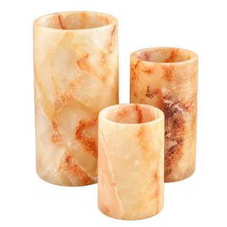 Alabaster Tealight Holder - Cilinder Alabaster Tealight Holder - Cilinder Kaars
