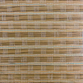 Behang Bonnie - Naturel Turqoise Behang Bonnie - Naturel Turqoise