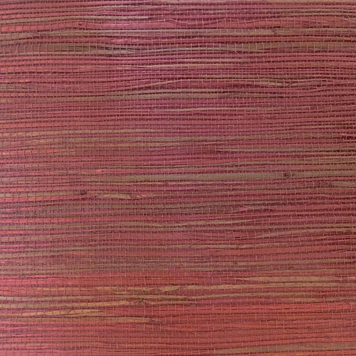 Behang Ziva - Zeegras Fuchsia Oudroze