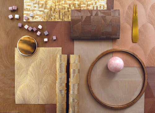 Behang Texture Métal Tourmaline 75781630 - Casamance