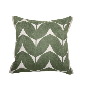 Sierkussen Herbes Folles Olive - Casamance Sierkussen Herbes Folles Olive - Casamance