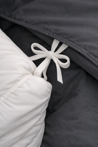 Dekbedovertrek - Anthracite - Katoen Satijn