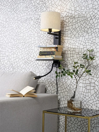 Wandlamp Florence met leeslamp - Light Beige Wandlamp Florence met leeslamp - Light Beige