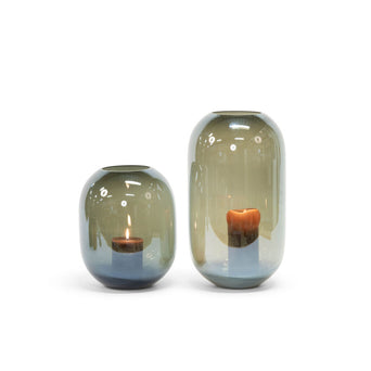 Cocoon vase - Smoke lustre Cocoon vase - Smoke lustre