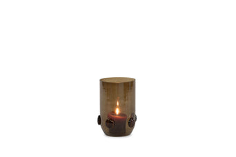 Vaas solid met bollen - smoke Vaas windlicht md bubble
