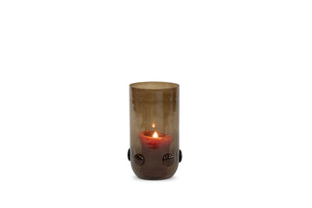 Vaas solid met bollen - smoke Vaas windlicht md bubble