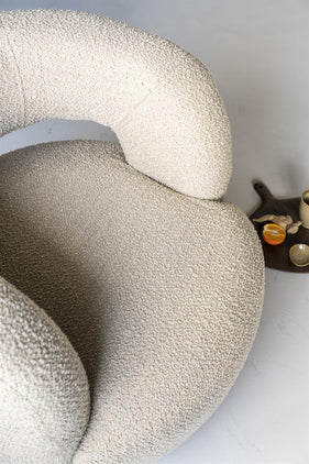 Sharon draaifauteuil - Bouclé Zand Sharon draaifauteuil - Bouclé Zand