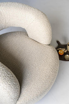 Sharon draaifauteuil - Bouclé Bruin Sharon draaifauteuil - Bouclé Bruin