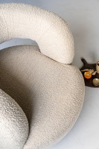 Sharon draaifauteuil - Bouclé Beige
