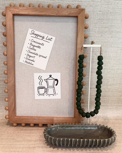 Prikbord Rubber hout