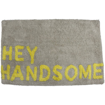 Badmat Hey Handsome Geel Badmat Hey Handsome Geel