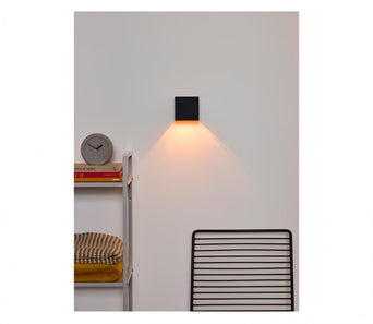 Wandlamp Xio vierkant Zwart/Goud Wandlamp Xio vierkant Zwart/Goud