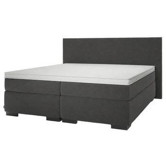 Valk at Home Hotelbed + Topmatras + Hoofdbord Petite Loft - Linnen Antraciet Petit Loft Linnen Antraciet