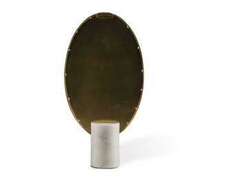 Spiegel Oval Marble White - Pols Potten Spiegel Oval Marble White - Pols Potten