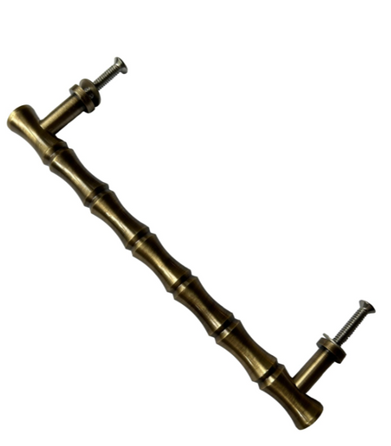 Bamboe messing kastgreep - Large