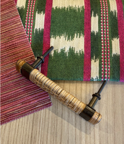 Kastgreep Rotan rechthoekig - Medium