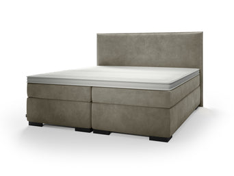 Valk at Home Hotelbed + Topmatras + Hoofdbord Venetië - Velvet Khaki Valk at Home Hotelbed + Topmatras + Hoofdbord Venetië - Velvet Khaki