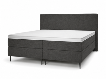 Valk at Home Hotelbed High Heels + Topmatras + Hoofdbord Brest - Linen Anthracite Valk at Home Hotelbed High Heels + Topmatras + Hoofdbord Brest - Linen Anthracite