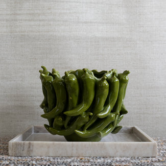 Vaas Pepper - Keramiek - Groen Vaas Pepper - Keramiek - Groen