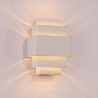 Wandlamp Layers - Wit/Goud Wandlamp Layers - Wit/Goud