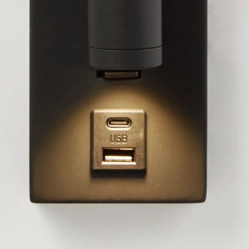 Wandlamp Jesse - Zwart