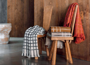Plaid Edith Neige - Elitis Plaid Edith Neige - Elitis