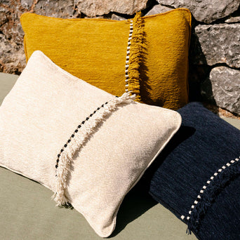 Sierkussen Happy Outdoor Miel - Elitis Sierkussen Happy Outdoor Miel - Elitis