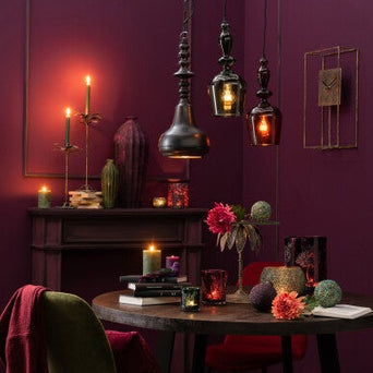 Hanglamp Baron Glas Rood Hanglamp Baron Glas Rood