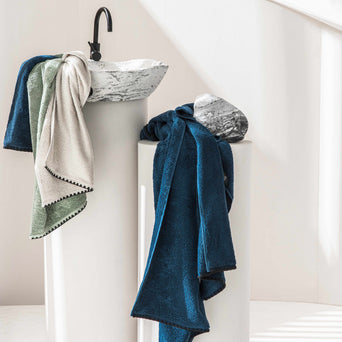 Handdoek Issey - Kaki - Haomy Handdoek Issey - Kaki - Haomy