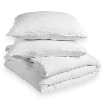 Dekbedovertrek - White - Mousseline Dekbedovertrek - White - Mousseline