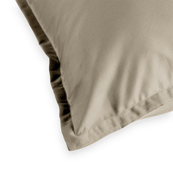 Dekbedovertrek - Greige - Katoen Satijn Dekbedovertrek - Greige - Katoen Satijn