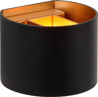 Wandlamp Xio rond Zwart Wandlamp Xio rond Zwart