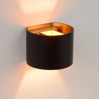 Wandlamp Xio rond Zwart Wandlamp Xio rond Zwart