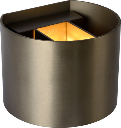 Wandlamp Xio rond Roest bruin