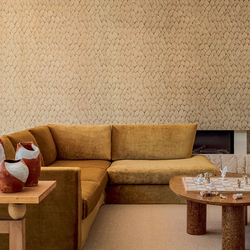 Behang Jonchée Réhaussé d'un fil d'or VP 993 10 - Elitis